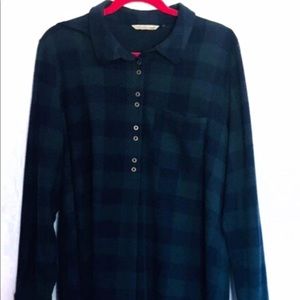 XL Soft Surroundings flannel tunic.